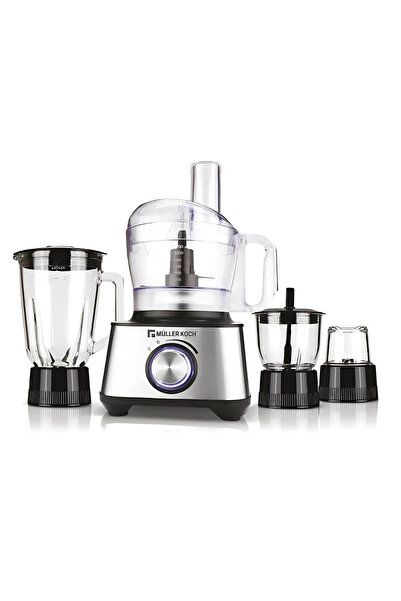 Muller Koch Multifunctional Food Processor 1000W – 4 in 1, 1.5L Glass Blender, Variable Speed, MK-6021