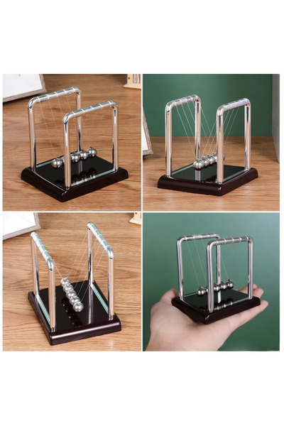 Wolawood ✨ Newton's Cradle Balance Ball Mini Size Stress Relief Balancing Desktop Decorative Physics Model ✨