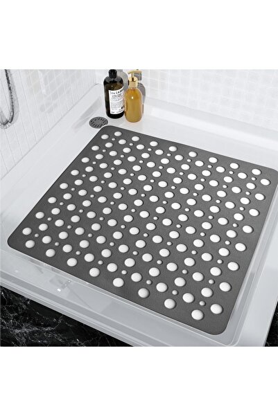 MAİN SHOP 2 bucăți ventuze pătrate pentru baie și duș, covoraș pentru baie pentru cabină de duș în cadă 54x54cm M-149