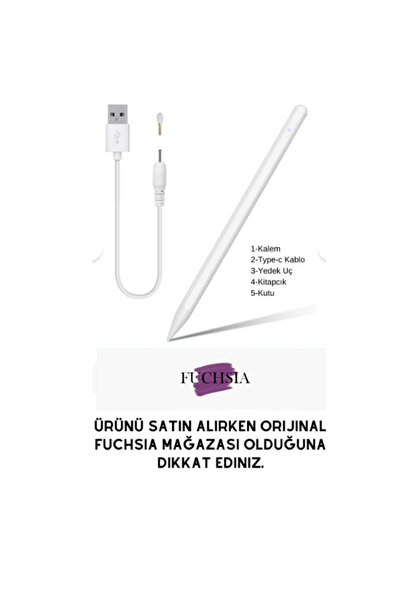 Fuchsia iPad A16 11Th Generation Nesil A16 2025 Compatible Tri-Folding Tablet Case + Palm-Rejection Tablet Pen