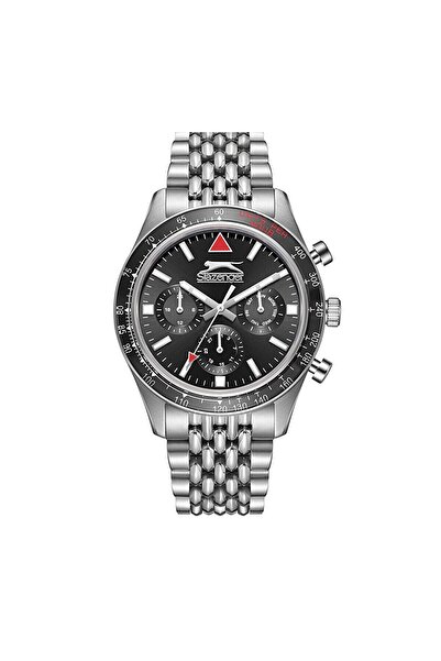 Slazenger Sl.09.2417.2.01 Men's Wristwatch |   43mm Black Chronograph, Steel ...