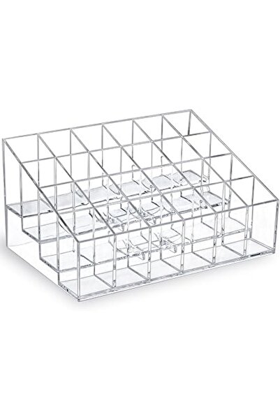 Generic MOSIKER Lipstick Organizer,Small Clear Plastic Compact Lip Gloss Chapstick Perfume Sample Mascara Ho