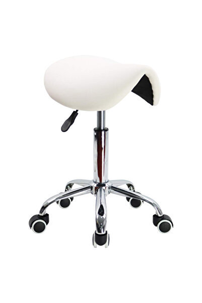 OEM SCAUN ALB TIP SA CU ÎNĂLȚIME REGLABILĂ