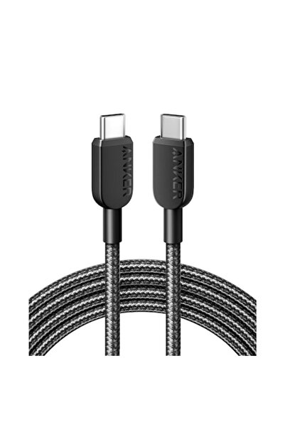 Anker Cablu de date 310, USB-C la USB-C, 60W, încărcare rapidă, 1,8 m, nailon, negru