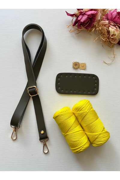 zg hobi aksesuar Knitting Bag Kit - Phone Bag Making Set