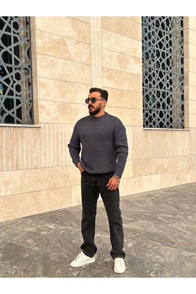 PEERLESS STORE سترة محبوكة كبيرة الحجم