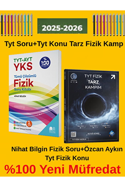 Ens Yayıncılık Nihat Bilgin Yks 2025-2026 Tyt-Ayt Fizik Soru-Kr Akademi Tyt Tarz Fizik Altuğ Güneş