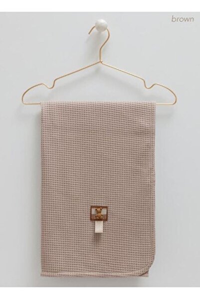 Caramell İncibaby 100% Cotton Soft Teddy Baby Blanket New Season 80X85