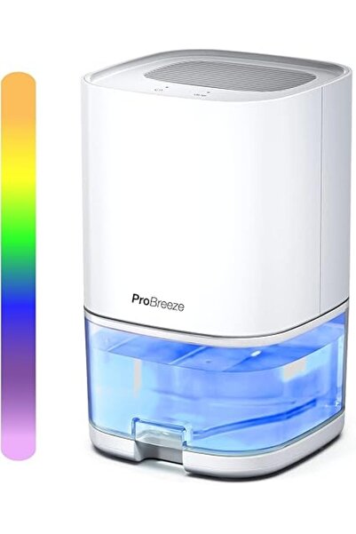 Generic Pro Breeze 1000ml Dehumidifier with 4-Hour Timer, Auto Shut-Off, LED Light, Portable Mini Air Dehumi