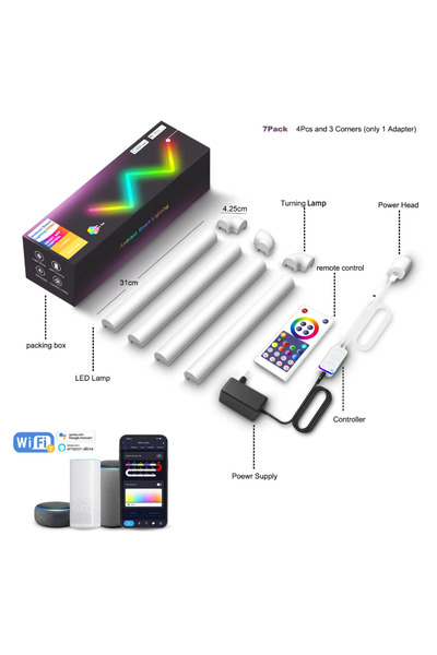 Generic Ambient Smart wall lighting RGB LED Light Remote Tuya APP Control Music Sync Night Light TV Bedroom