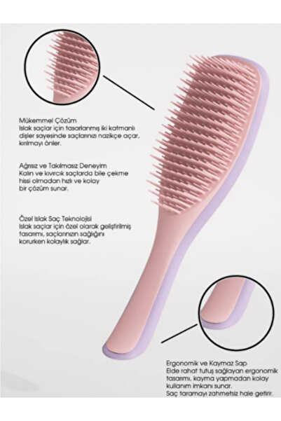 Acarlar Ticaret Profesyonel Saç Açma ve Saç Şekillendirici Tarak Seti