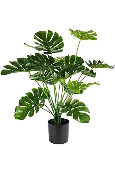 Generic Artificial plants, Artificial Tree, Faux Monstera Tropical Palm Tree with Pot for Indoor Outdoor Hom