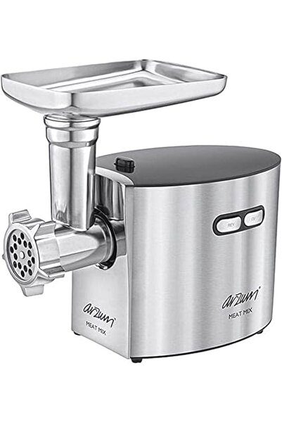 Generic Arzum Meat Mix Meat Grinder 1500 Watts 3 Functions Stainless Steel 3 Discs Silver Color Model - AR11