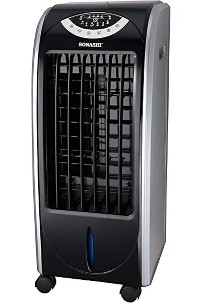 Generic مبرد هواء محمول سوناشي SAC-202 مزود بخزان مياه سعة 6 لترات، وصندوقين للثلج، وثلاث سرعات للرياح، ومستوى مياه