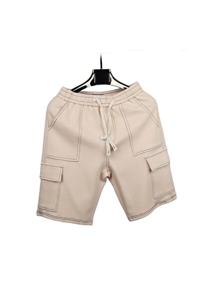 Red Planet Men's Casual Cargo Shorts with Adjustable Waist and Multiple Pockets