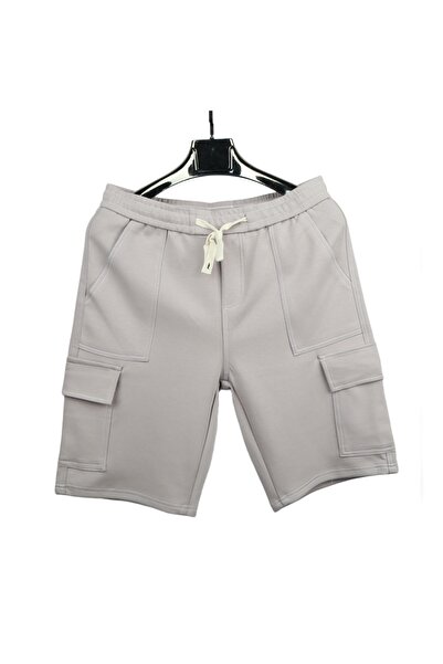Red Planet Men's Casual Cargo Shorts with Adjustable Waist and Multiple Pockets
