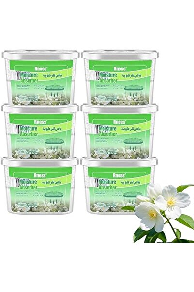Generic Rness Jasmine Moisture Absorber Boxes,Moldproof Deodorizing Desiccant Dehumidifier Boxes Jasmine Aro