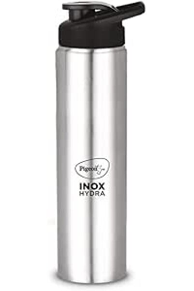 Generic زجاجة مياه شرب بيجون من ستوفكرافت مصنوعة من الفولاذ المقاوم للصدأ هيدرا 1000، سعة 900 مل - فضية (عبوة من