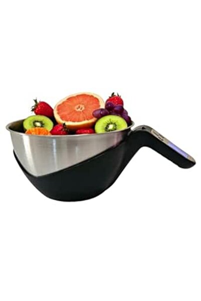 Generic ميزان مطبخ رقمي مع وعاء قياس من الفولاذ المقاوم للصدأ للخبز/الطهي، شاشة LCD، قلم