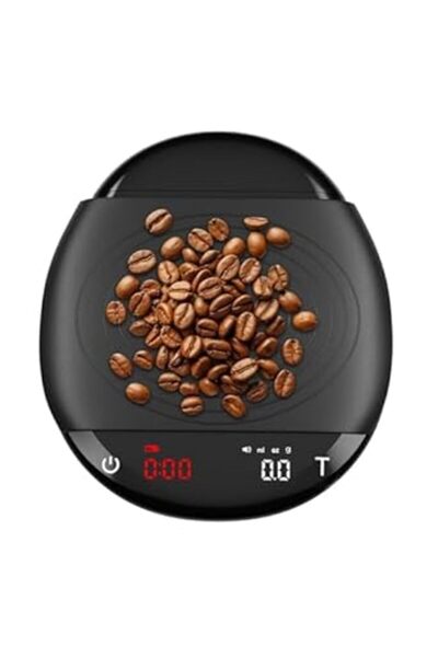 Generic ميزان قهوة رقمي مزود بمؤقت بثلاث ساعات - ميزان إسبرسو قابل لإعادة الش...