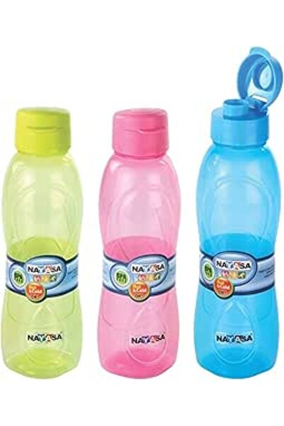 Generic Nayasa Water Bottle 1L Set of 3 Bottles | Fridge Water Bottle - Jolly Assorted Colors (1000 ml)