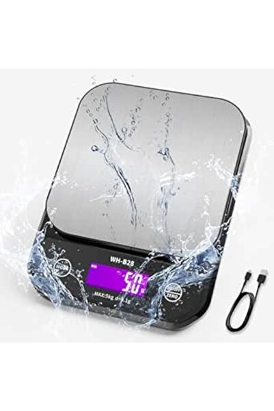 Generic TERRIFI IPX7 Waterproof Food Digital Scale, 11lb/0.01oz High Precision,USB Rechargeable Food Kitchen