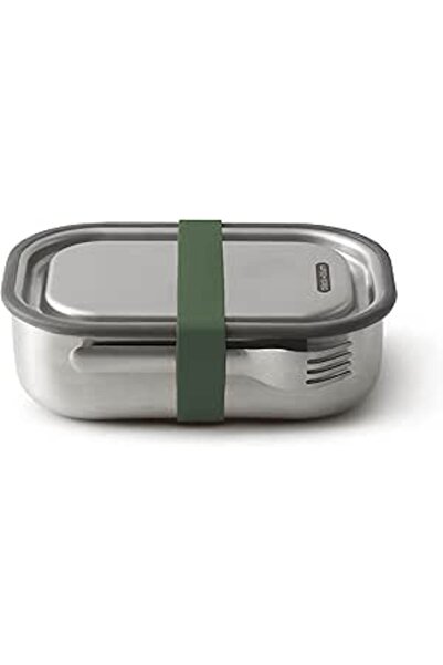 Generic BLACK + BLUM Stainless Steel Lunch Box | Leak Proof 3-in-1 Multi-Functional Plastic Free Vacuum Valv
