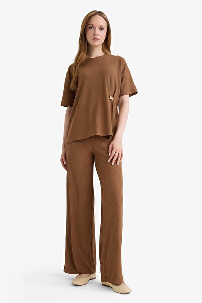 DeFacto Straight Fit Wrinkle Pants E9890Ax25Au