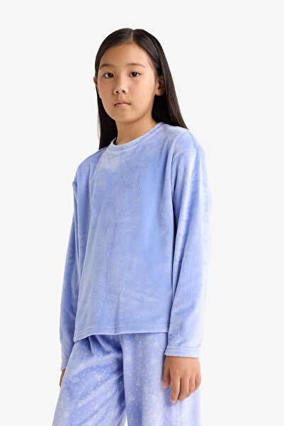 DeFacto Kız Çocuk Regular Fit Polar 2li Pijama Takımı D1068A825WN