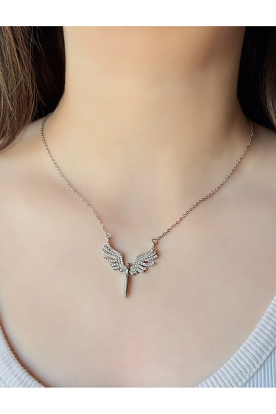 GİS JEWELRY قلادة ملاك ميكائيل من الفولاذ