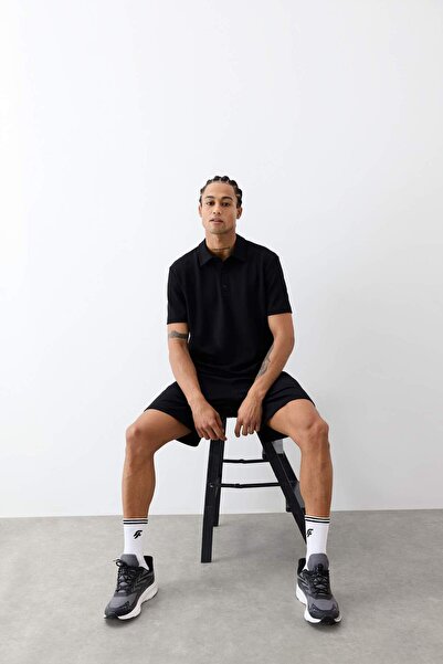 DeFacto Defactofit Standard Fit Polo Neck Sportsman Modal Short Sleeve T-Shirt F9834Ax25Hs