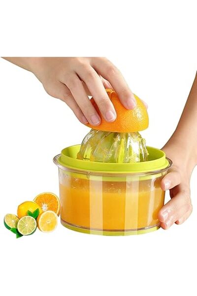 Generic TERRIFI Citrus Orange Juicer, Lemon Manual Hand Squeezer with Built-in 16OZ Measuring Cup Grater,M