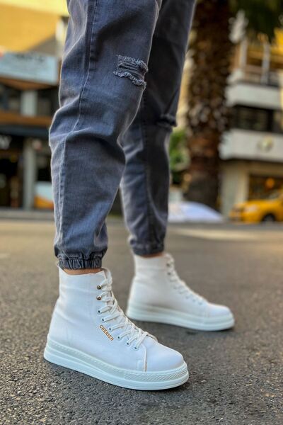 Zerenyus Between Premium Men's Boots White