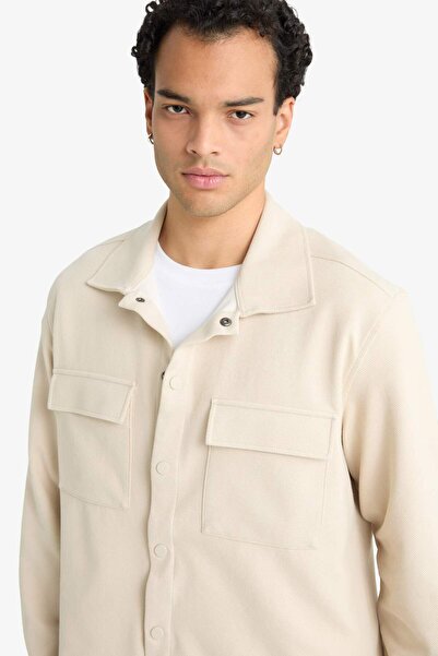 DeFacto Regular Fit Twill Uzun Kollu Gömlek E7689AX25AU