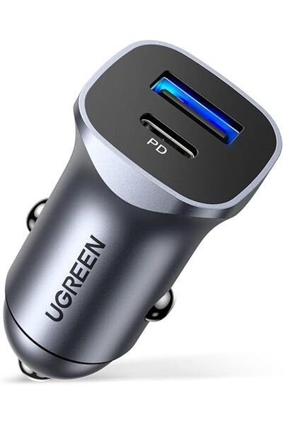 Generic PD 24W Car Charger Fast Charging Dual USB Phone Plug Adapter Car Charger Type C Compatible with iPh