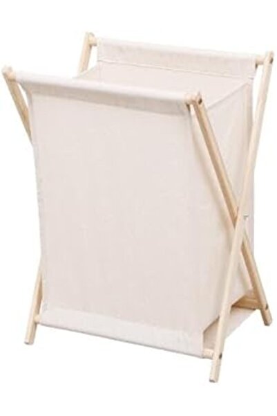 Generic Large Laundry Basket-Foldable Storage Hamper Organizer, White 1