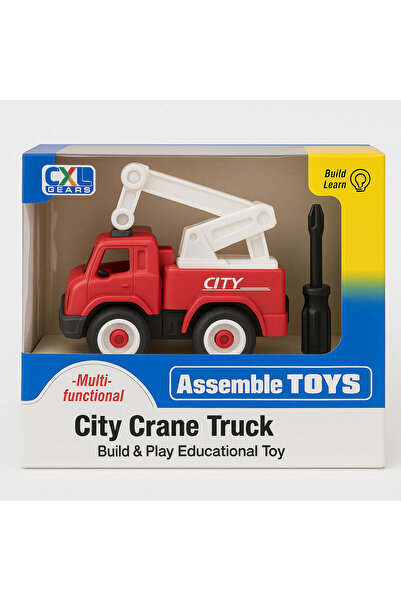 TSUMAB Assemble Toys City Crane Truck – Build & Play Educational Toy