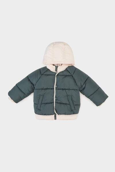 DeFacto Baby Boy Waterproof Multi-Colored Inflatable Coat with Pockets C3462A525Au