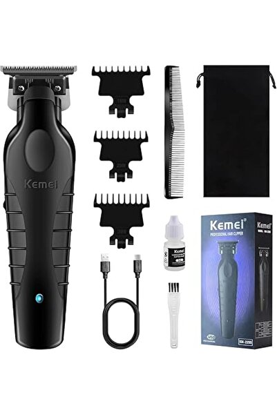 Generic ماكينة حلاقة الشعر الاحترافية اللاسلكية KEMEI 2299 للرجال، ماكينة تشذ...