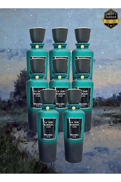 BELLEZA طقم عطور 8 قطع - بخور لادور، 200 مل
