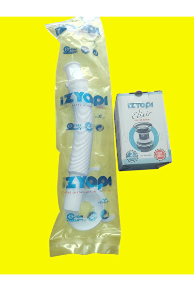 fixora Pop up click clack altı gold renk lavabo evye sifonu aç kapa koku yapm...