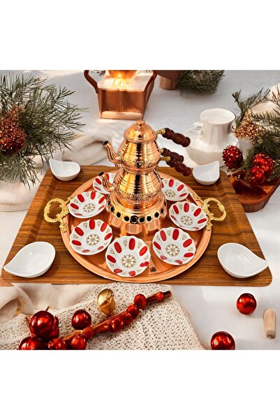 BARITCIOGLU Copper Teapot Tea Set