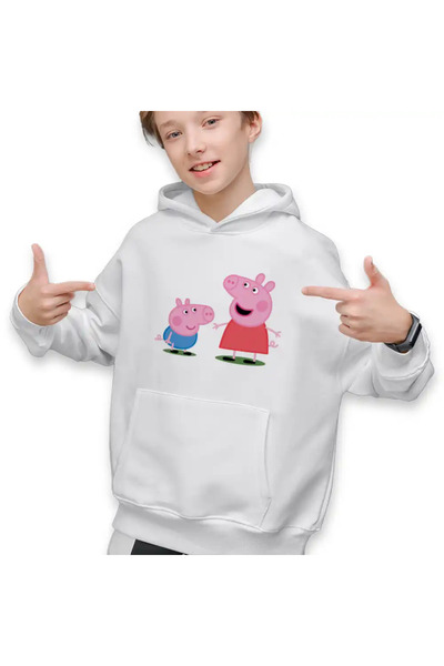 OEM Παιδικό Φούτερ Πέππα το Γουρουνάκι και ο Τζορτζ Πέπα για Αγόρια