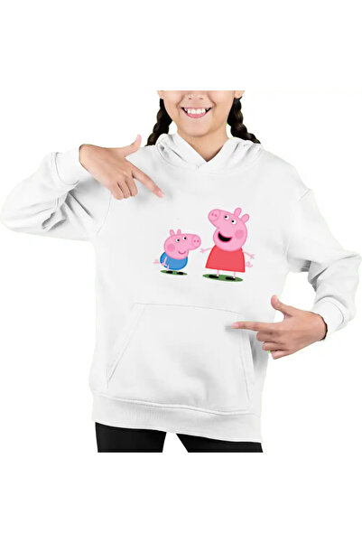 OEM Παιδικό φούτερ Peppa Pig και George Pepa για κορίτσια
