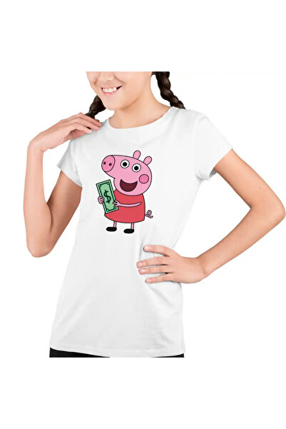 OEM Παιδικό T-shirt Peppa Pig Money Dollars για κορίτσια