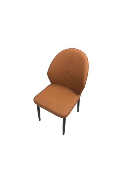 DEC30 A single leather chair with a luxurious and distinctive design