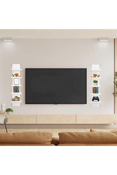 Modern home Straights Wall Mount Shelf Unit White