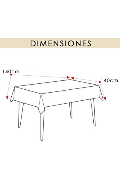 Mercury Fata de masa decorativa, Textil, impermeabila, frunze, 140x140cm