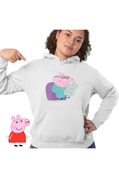 OEM Women's Sweatshirt Peppa Pig Dad Reads the Newspaper
