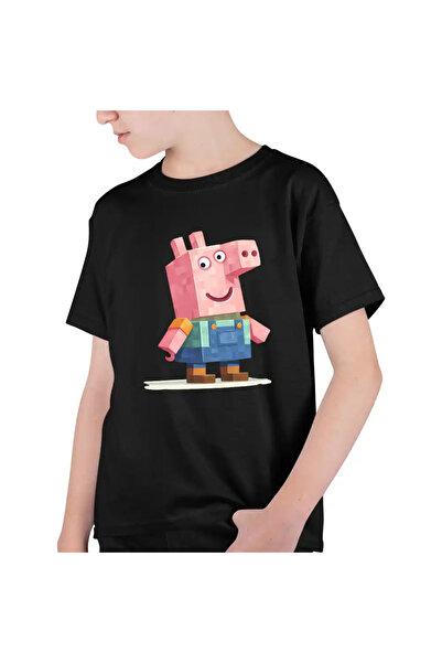 OEM Tricou Copii Baieti Purcelusa Peppa Pig Minecraft Roblox